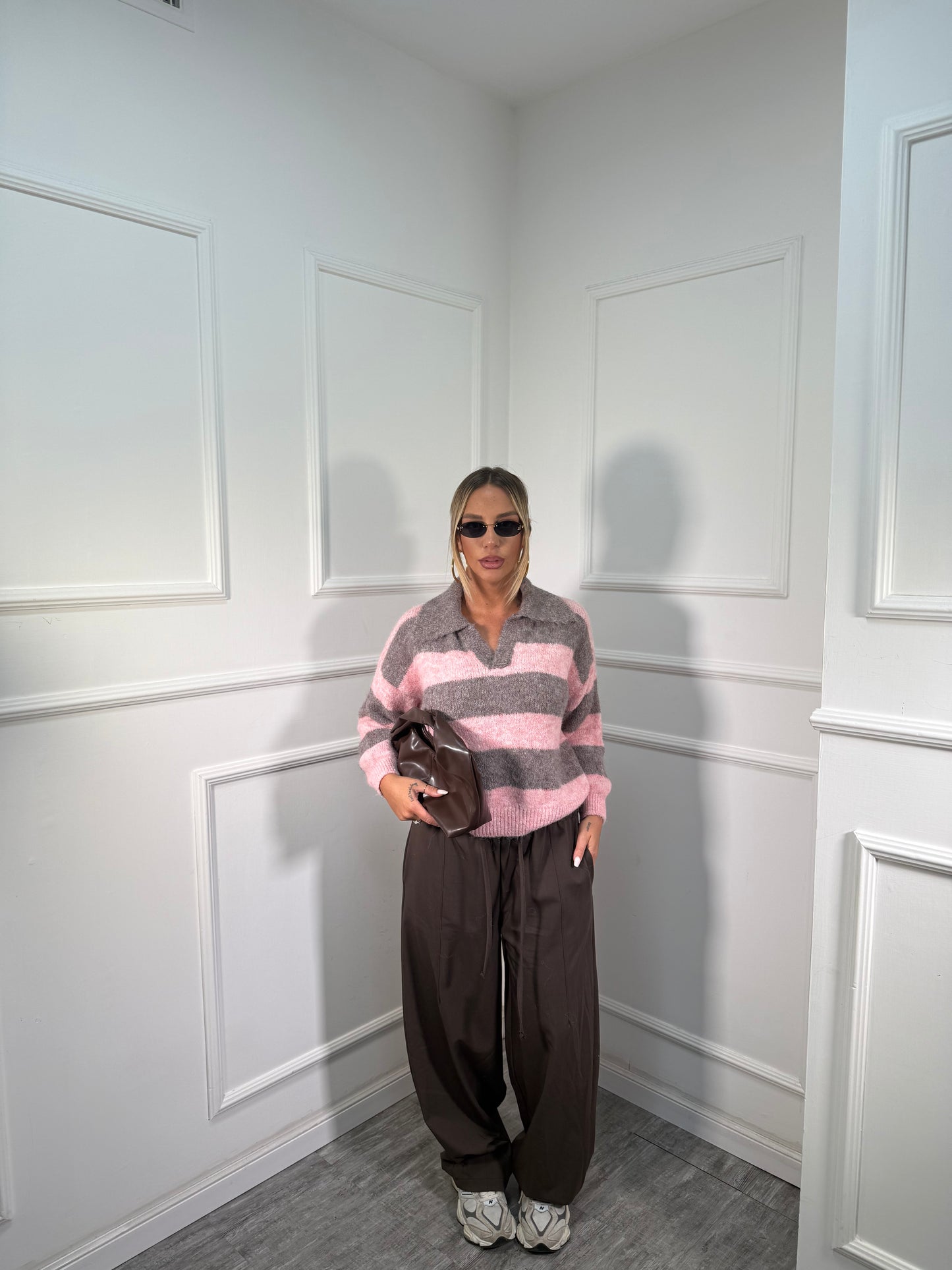 Pantalone palazzo Town marrone 66621