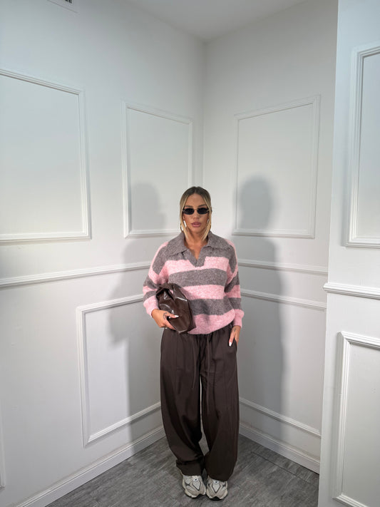 Pantalone palazzo Town marrone 66621