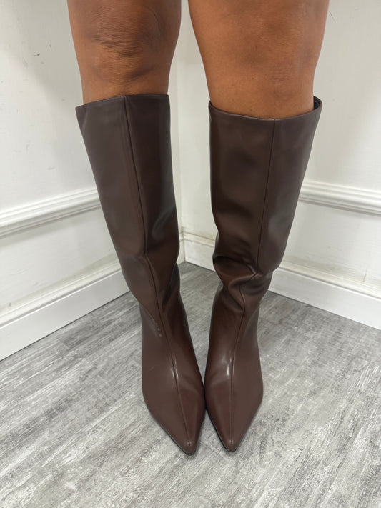 Stivale in ecopelle emily cioccolato k7059