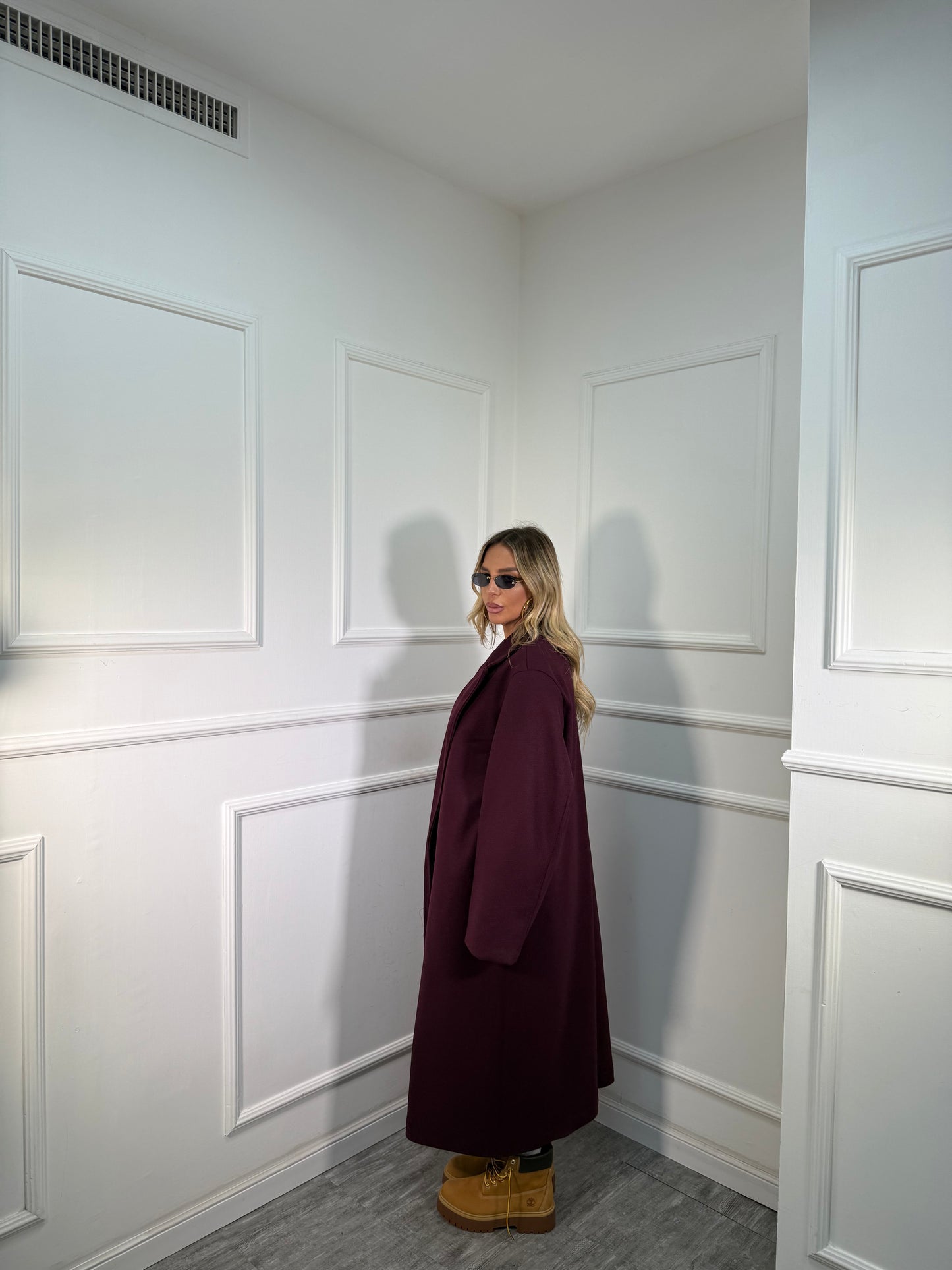 Maxicoat doppiopetto Mara bordeaux 66676