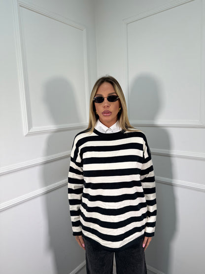 Maglioncino lana rasata Amber nero 3612