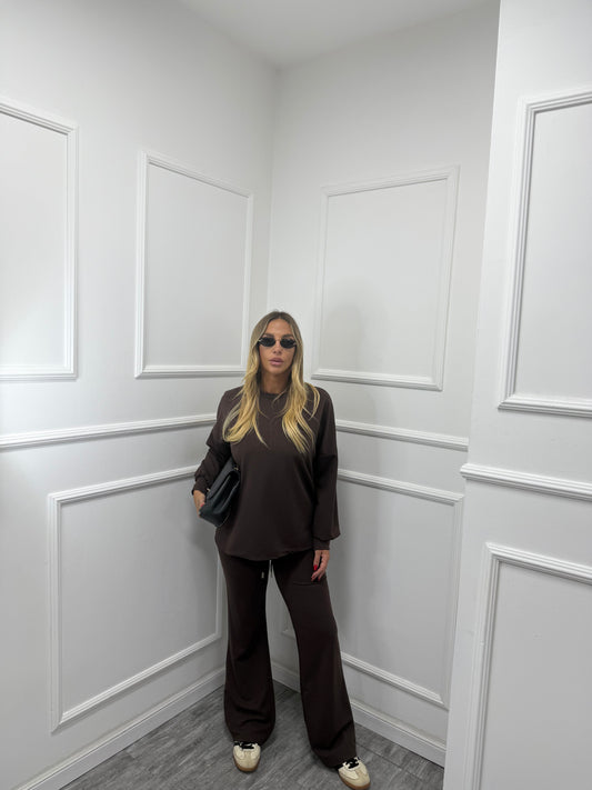 Coordinato Comfy marrone 3595