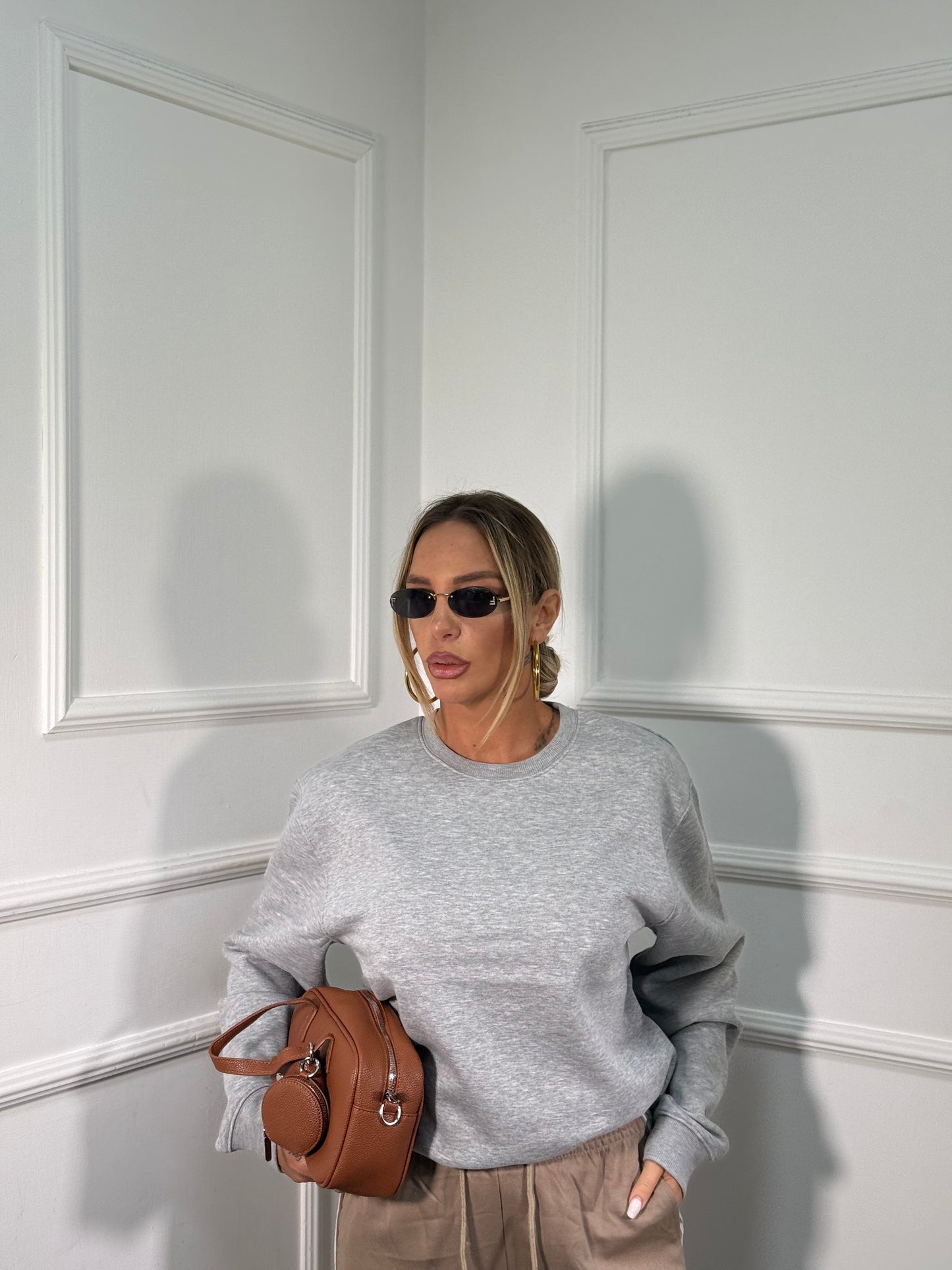 Felpa in pile oversize Basic 01tom