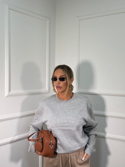 Felpa in pile oversize Basic 01tom