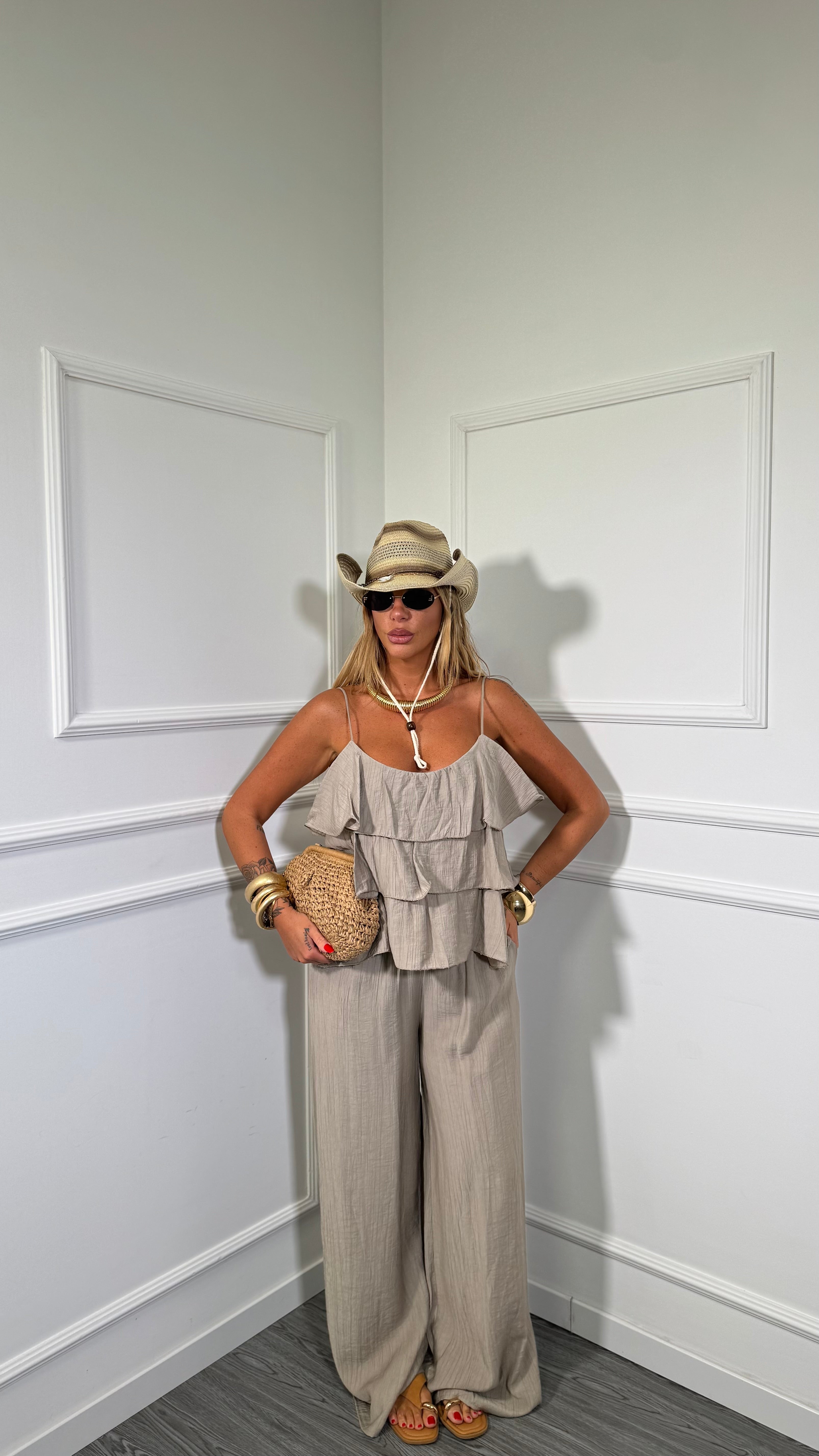 Coordinato con rouges Keyla taupe 1116