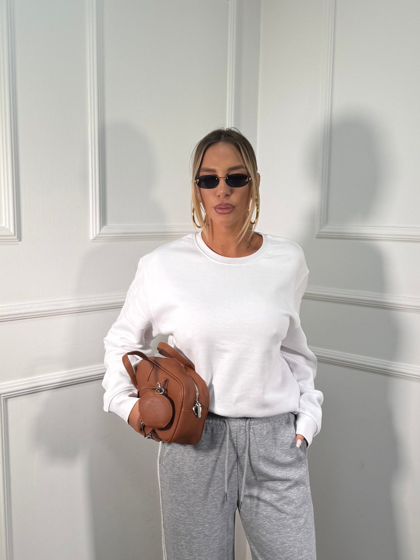 Felpa in pile oversize Basic 01tom