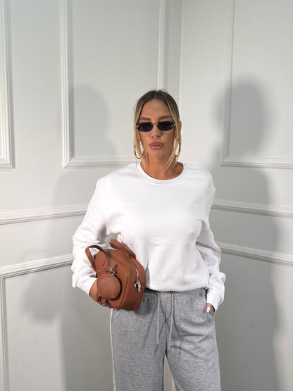 Felpa in pile oversize Basic 01tom