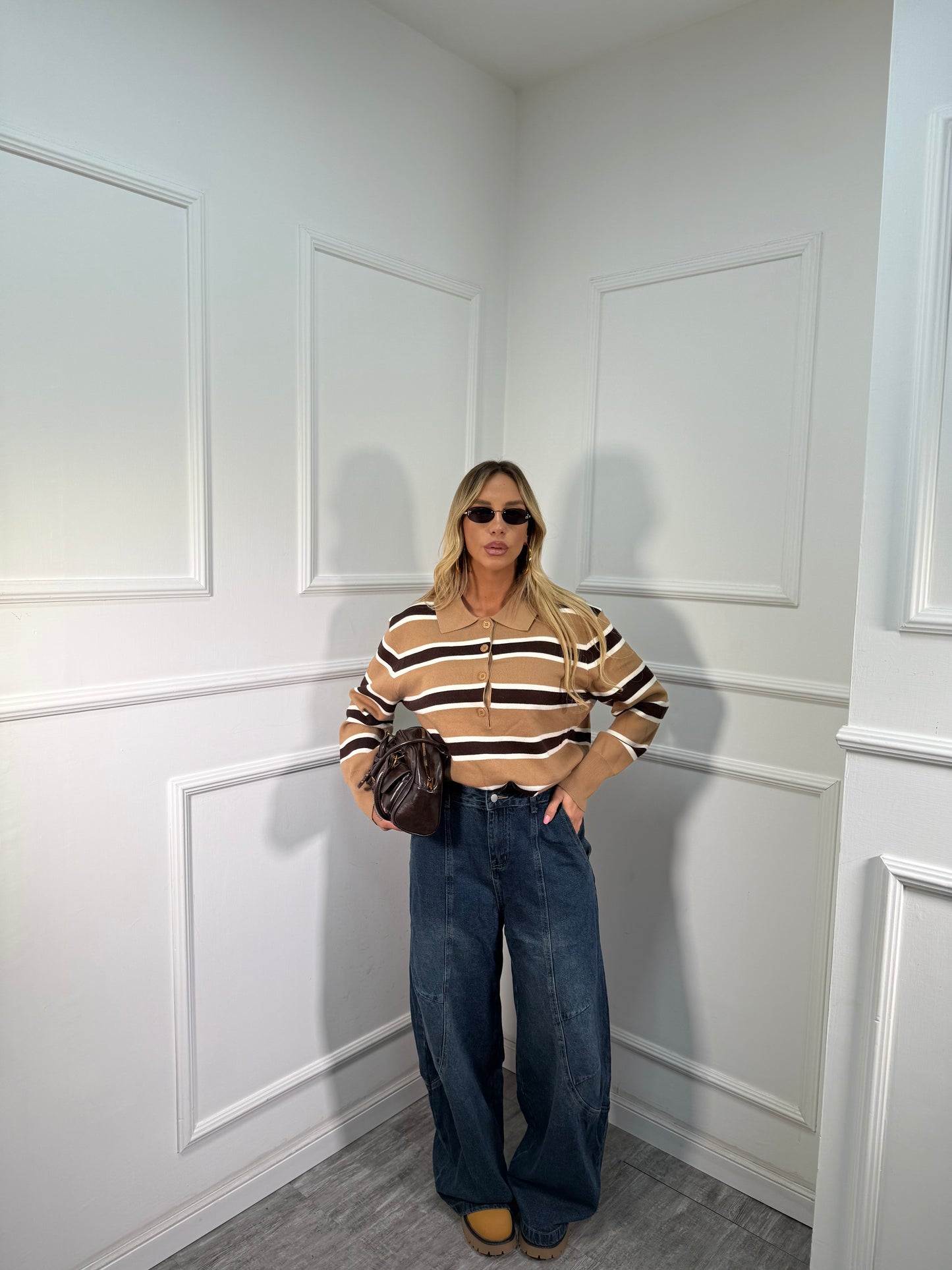 Jeans balloon American lavaggio scuro 2319