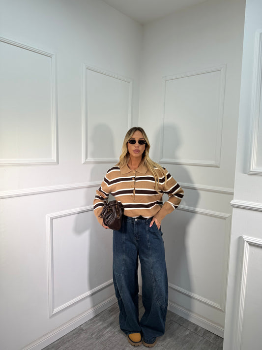 Jeans balloon American lavaggio scuro 2319