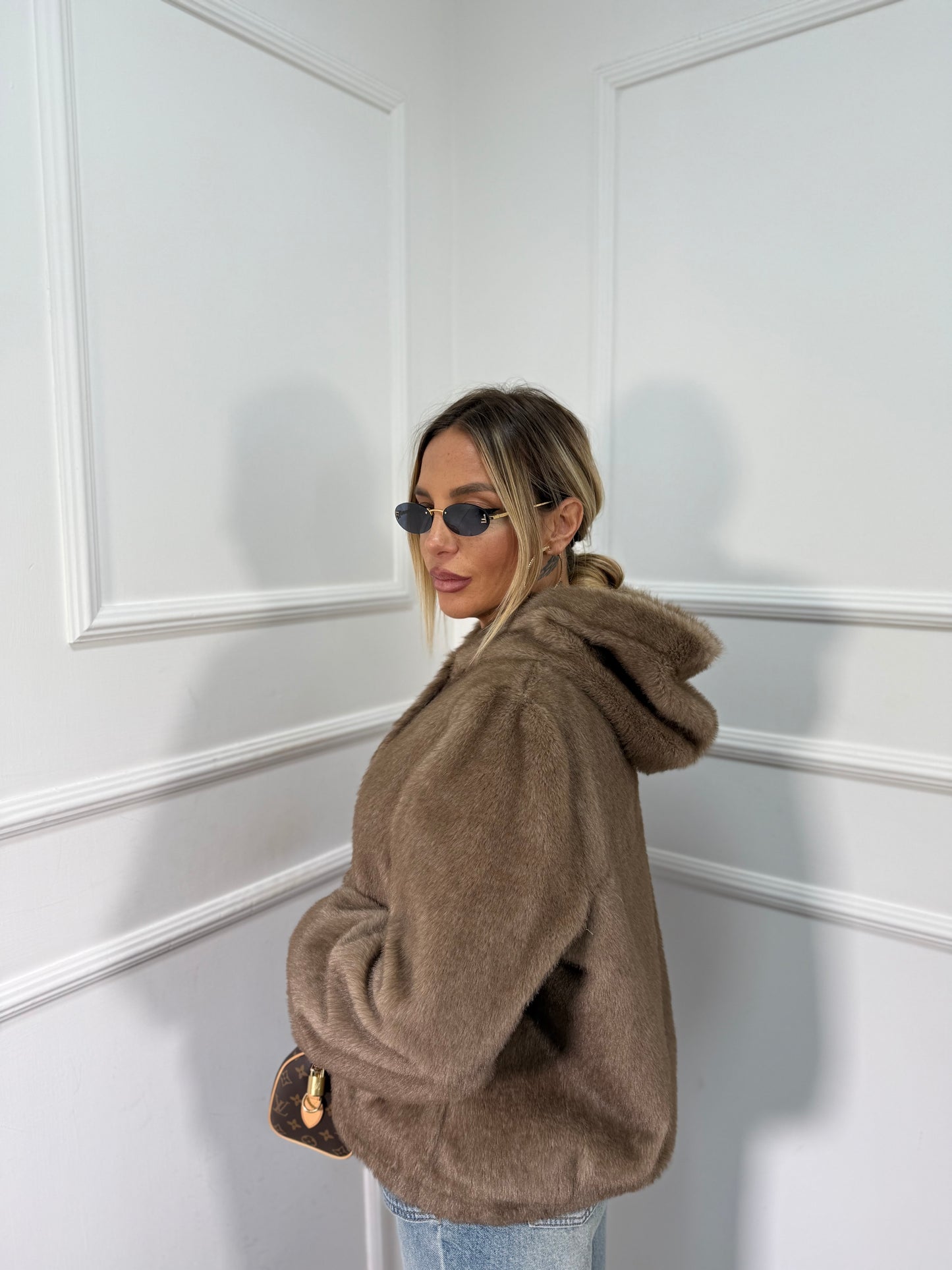 Bomber ecofur Desy caffè 25209