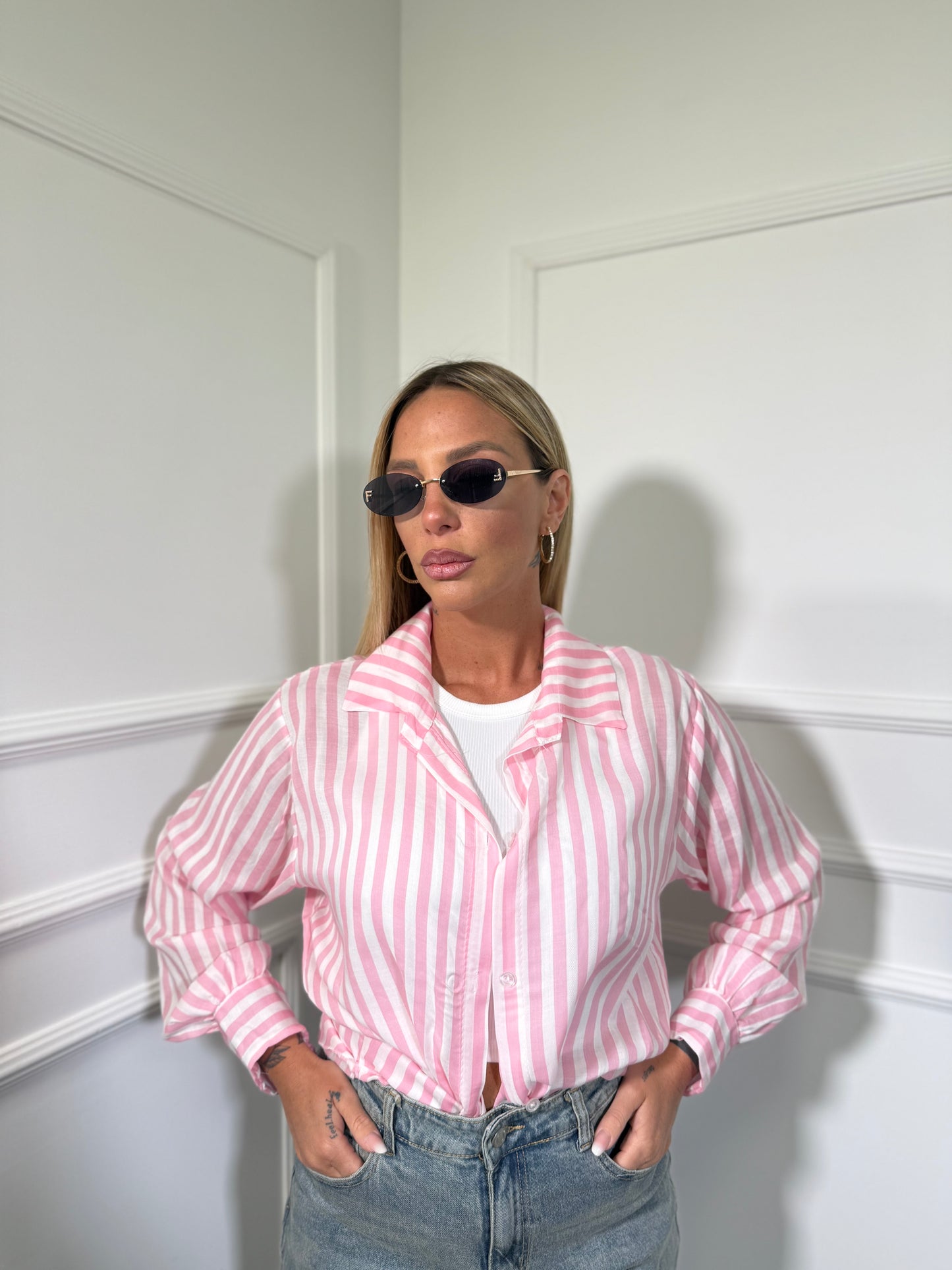 Camicia a righe Beach (vari colori)
