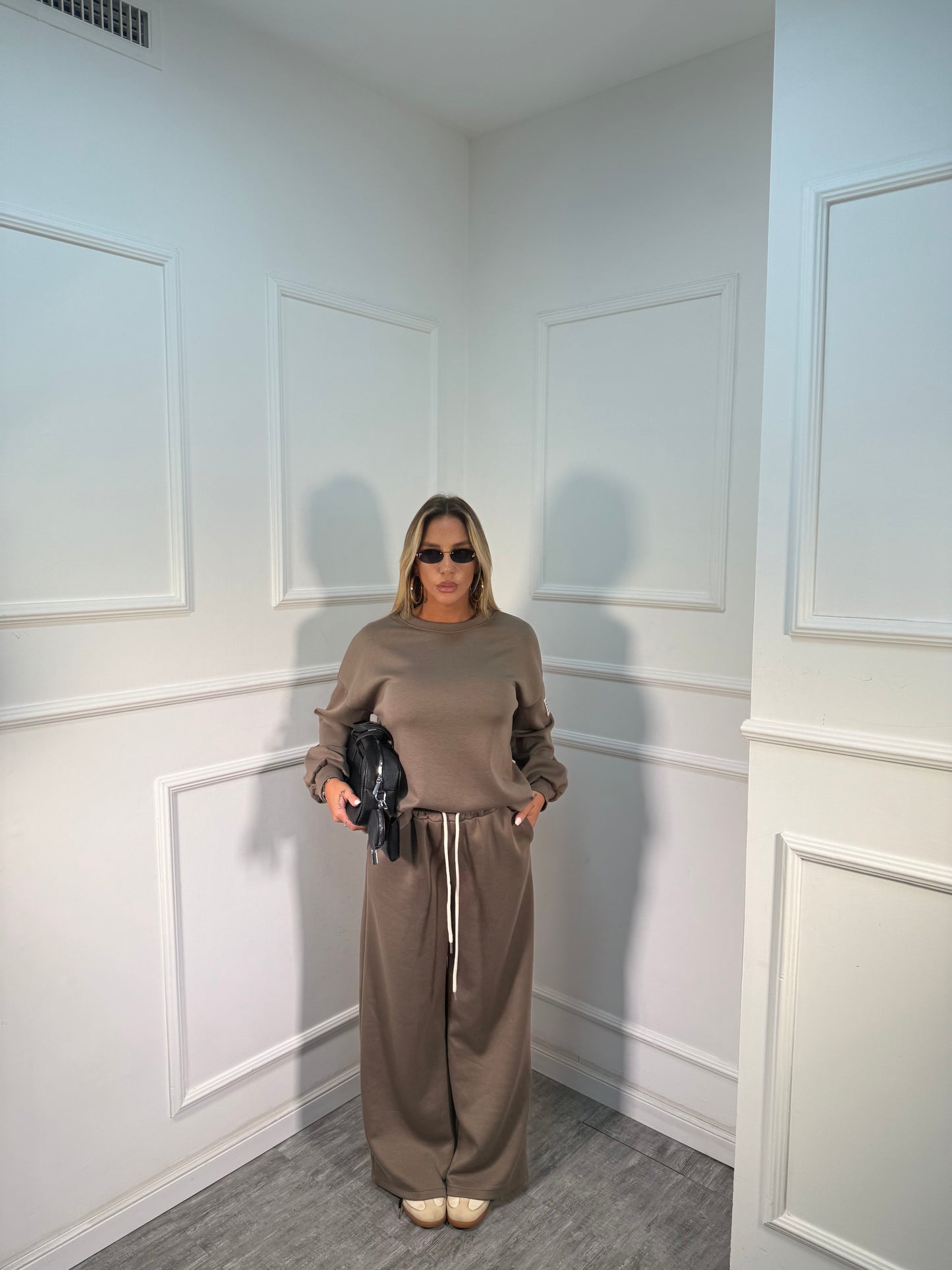 Coordinato curvy Life taupe 74531