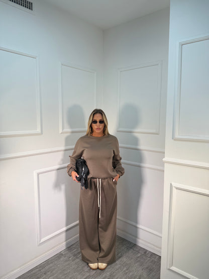 Coordinato curvy Life taupe 74531