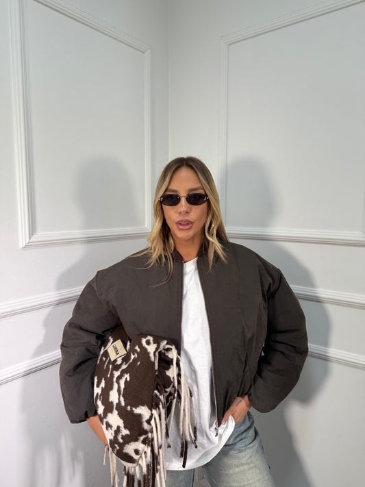 Bomber oversize Camila by lumina cacao l9402