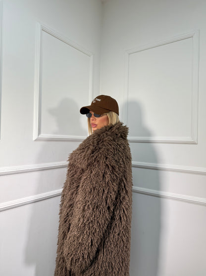 Maxi ecofur mongolia Saint Moritz cioccolato mfy2525