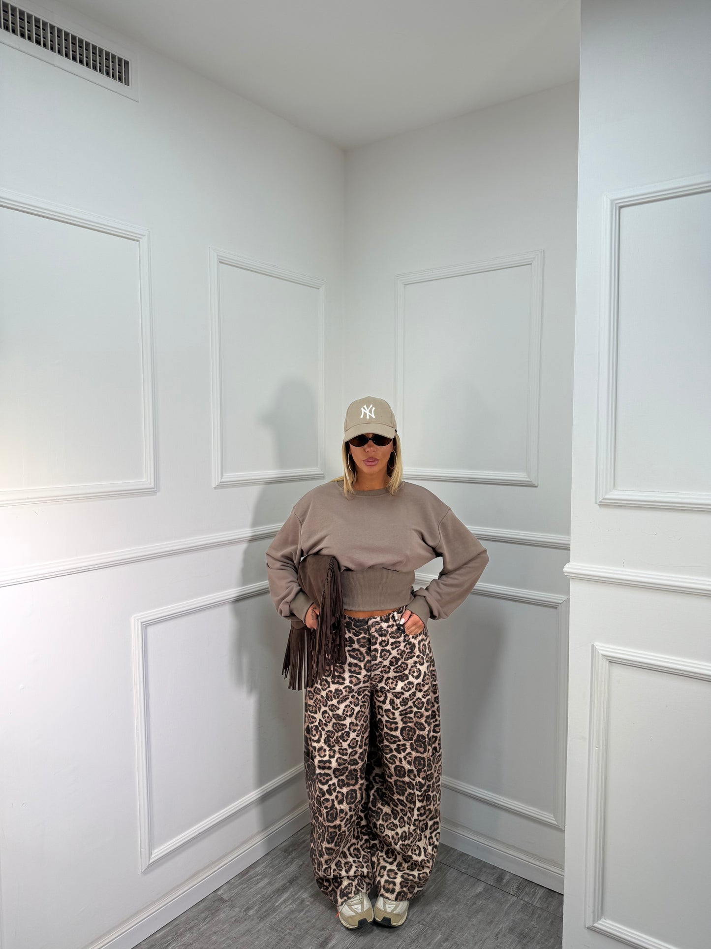 Jeans maxi baggy maculato Maya by lumina ld3432