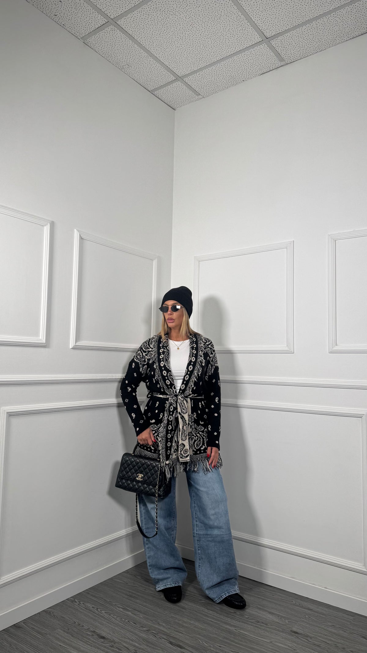 Cardigan misto lana Alanuy nero