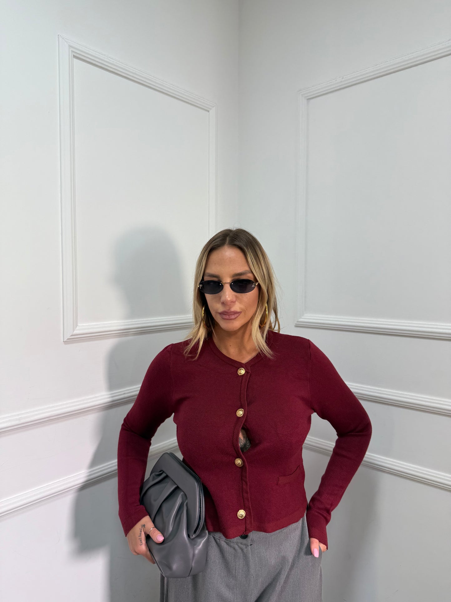 Maglioncino Wendy bordeaux 8159