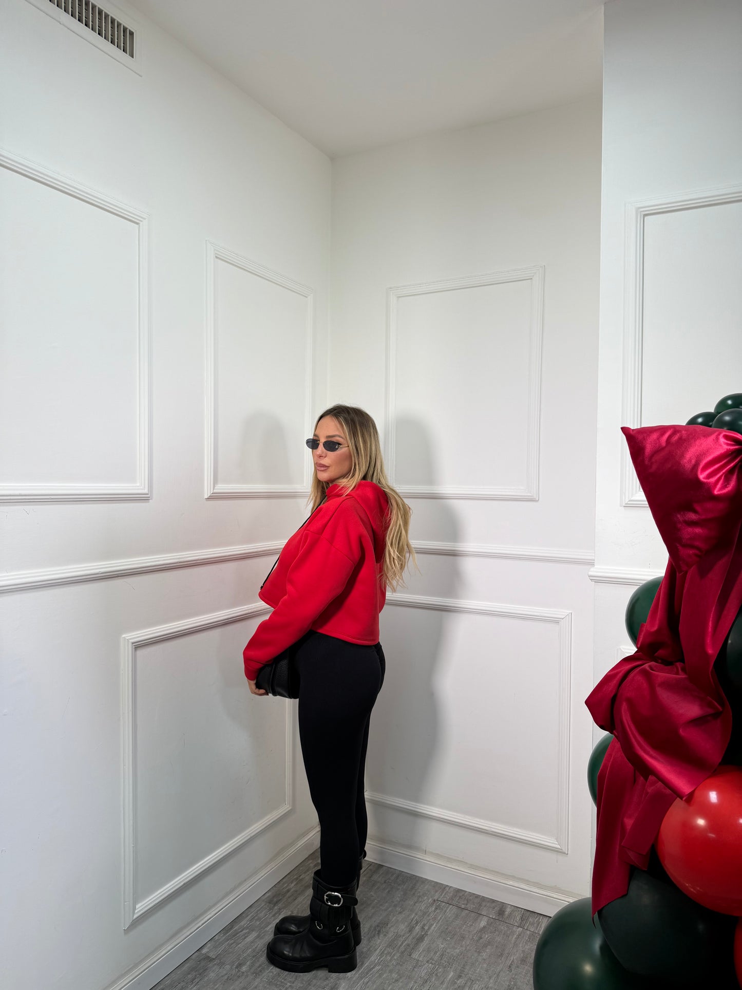 Leggins push up a costine nero 0680