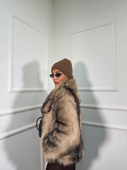 Ecofur Oslo taupe/cacao l8025