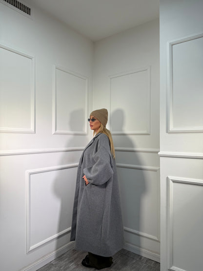 Maxi coat Favola grigio 22301
