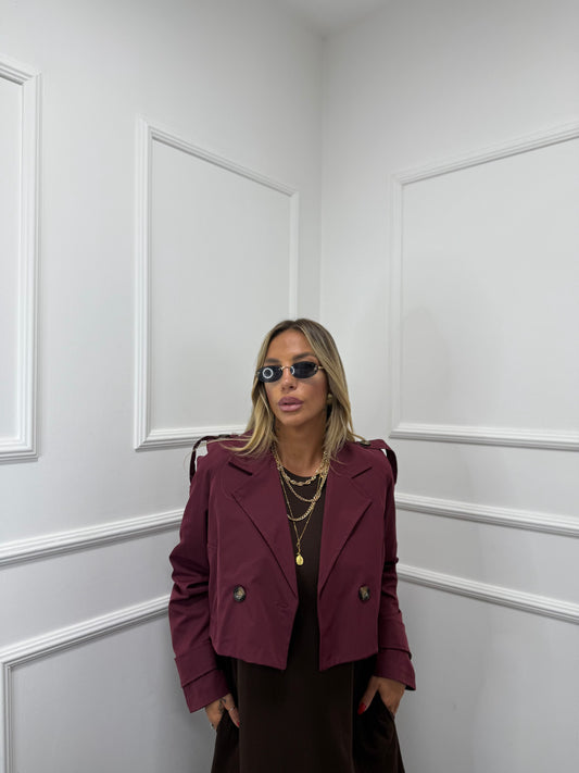 Trench crop Paris bordeuax 5904