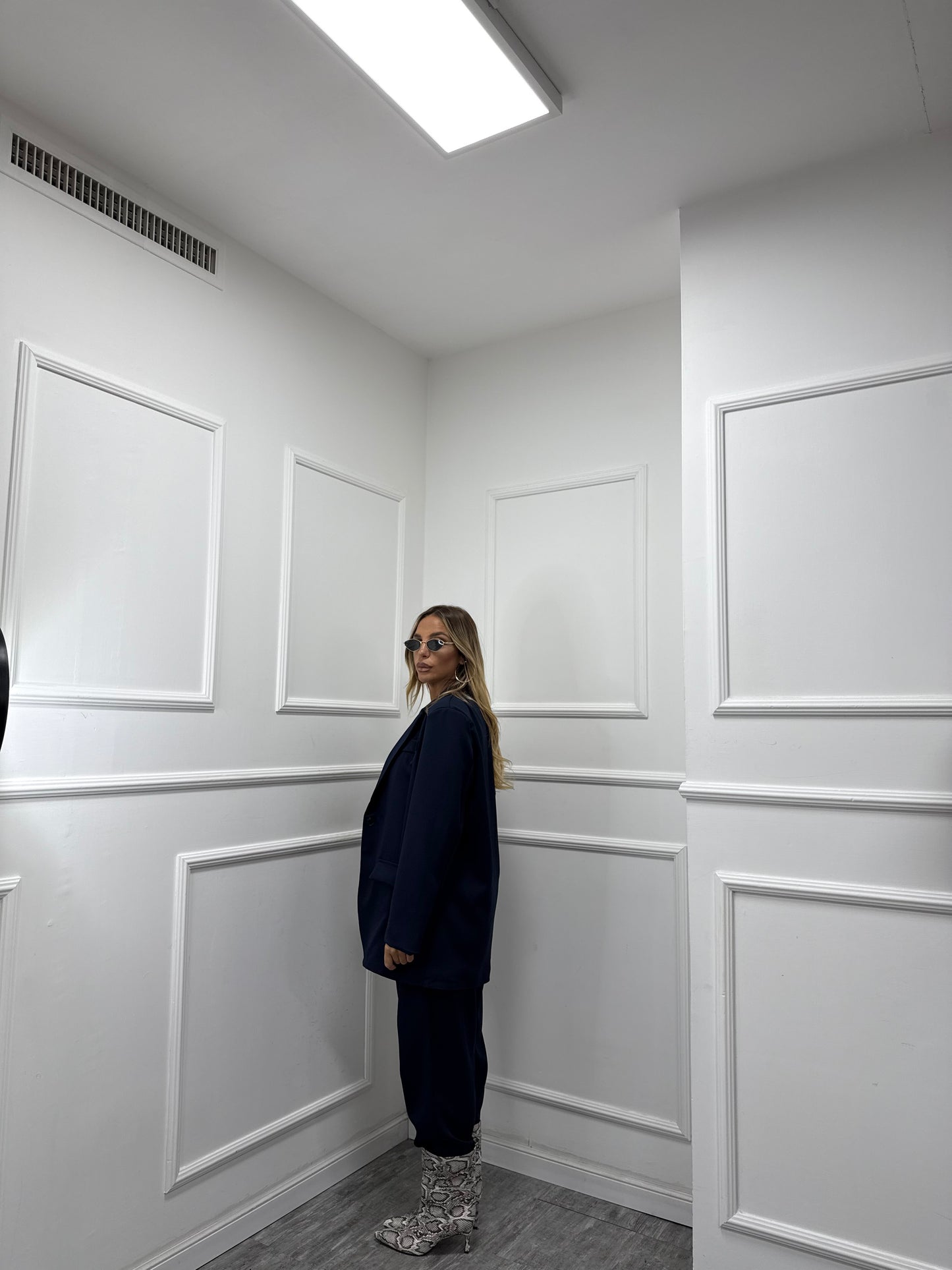 Tailleur curvy Business dalla 46/52 blu navy m12232