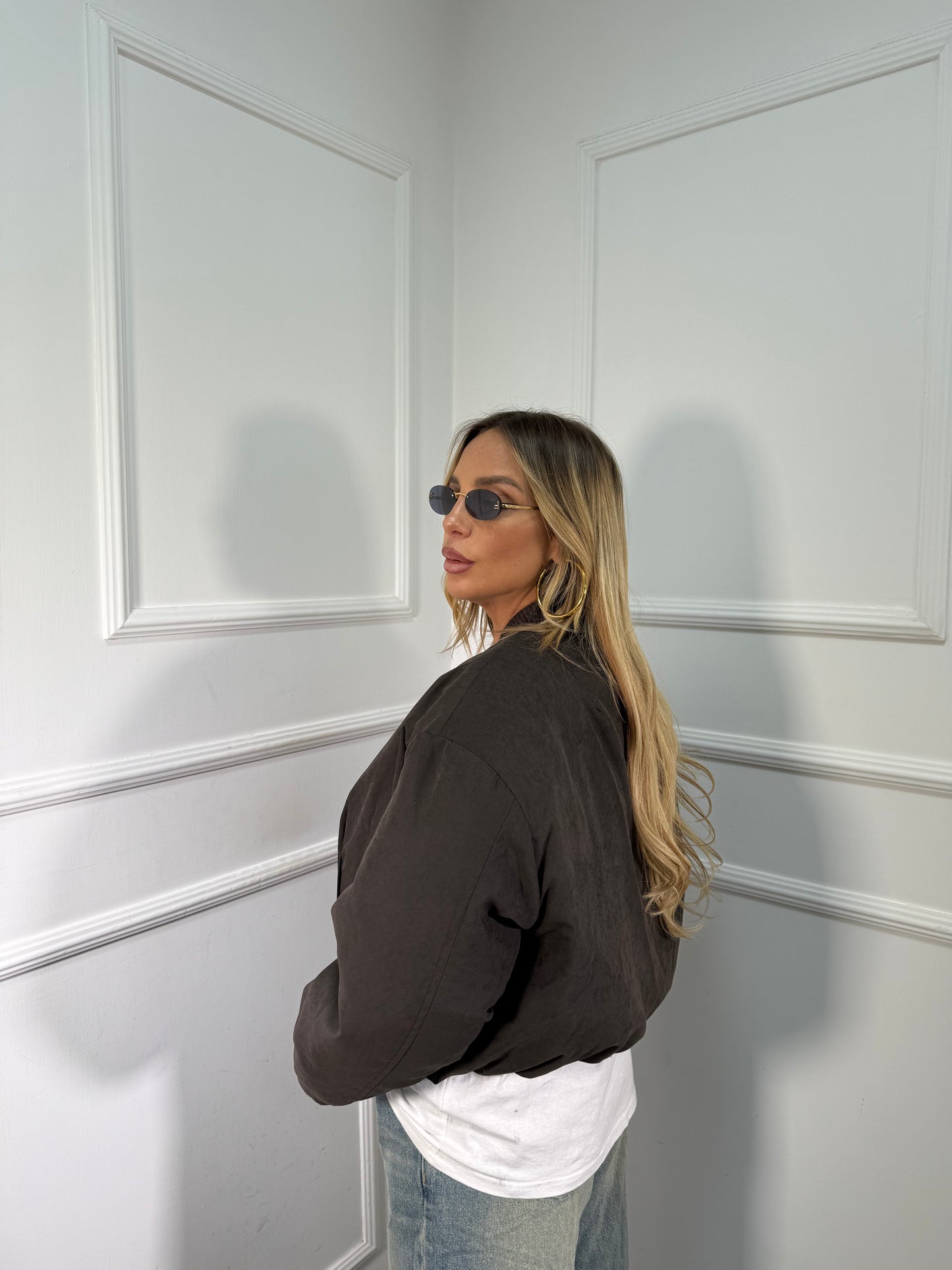 Bomber oversize Camila by lumina cacao l9402