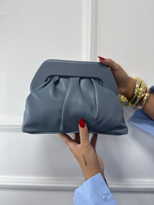 Clatch ecopelle Must azzurro polvere ch1217