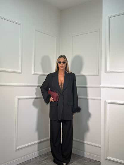 Tailleur Plume nero dalla 44/52 m10076