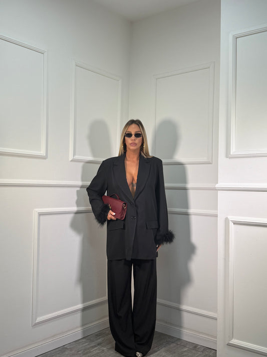 Tailleur Plume nero dalla 44/52 m10076