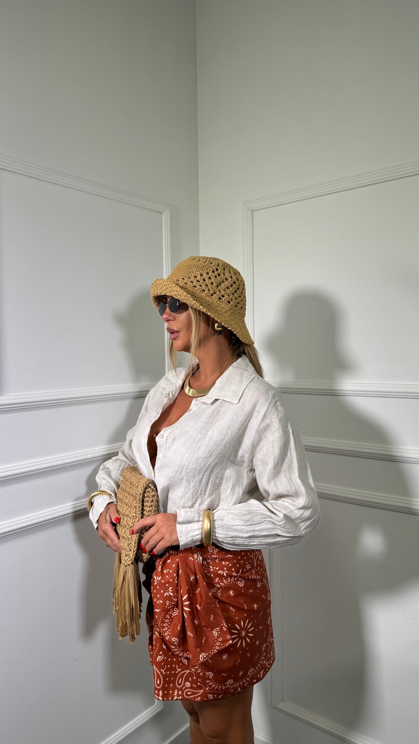 Gonna pareo bandana (curvy) coccio 2450402p