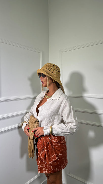 Gonna pareo bandana (curvy) coccio 2450402p