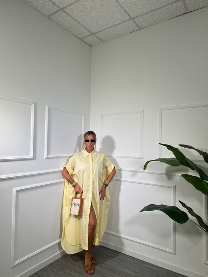 Camicione midi oversize (curvy) Funny giallo