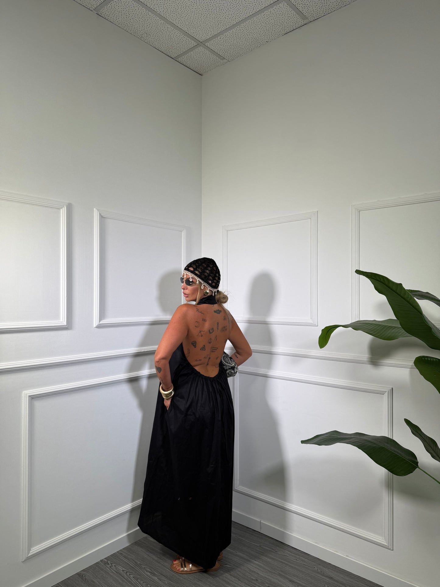Chemisier midi (Curvy) Alisha nero in125681