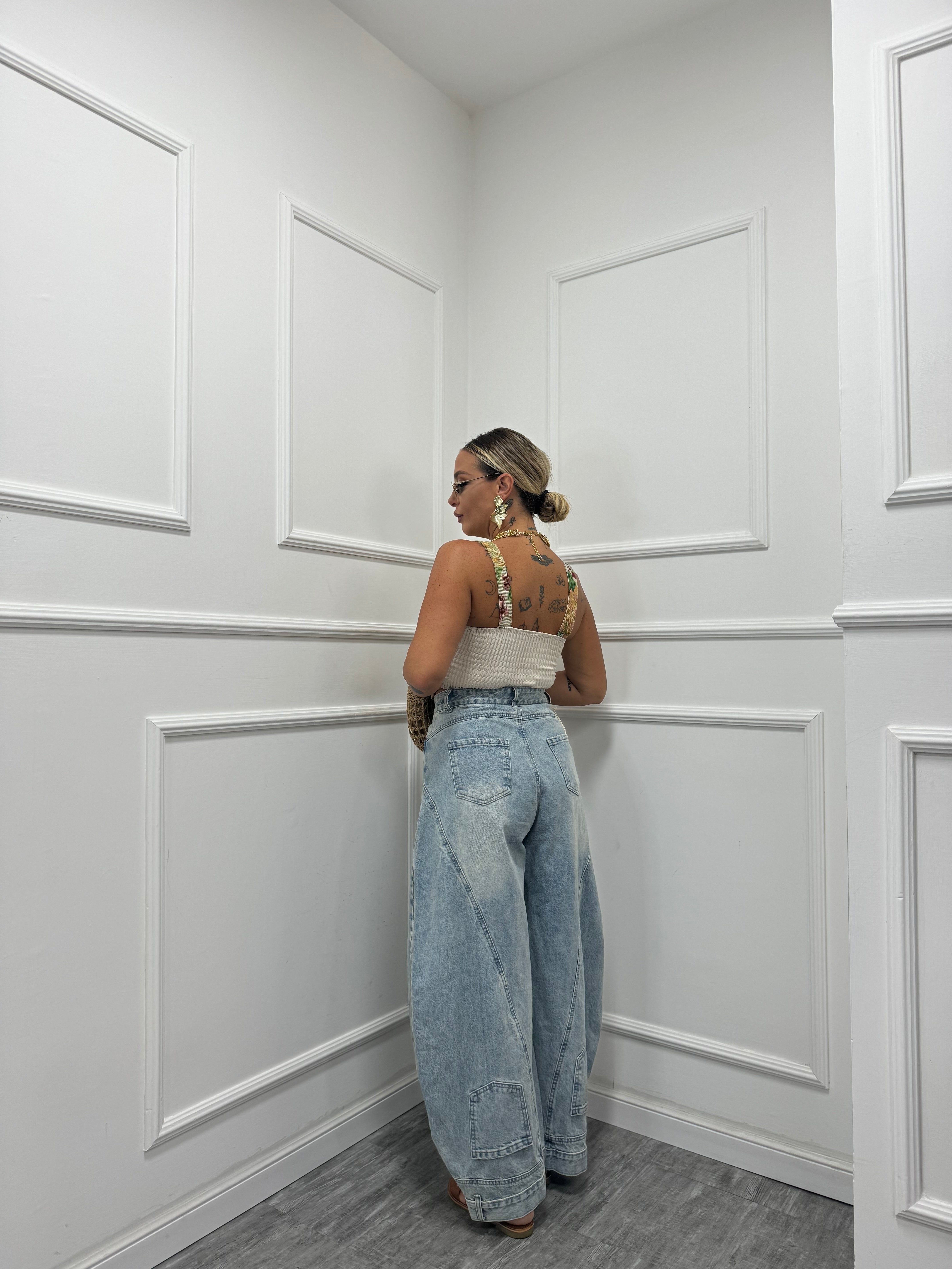 Denim ballon reverse premium quality