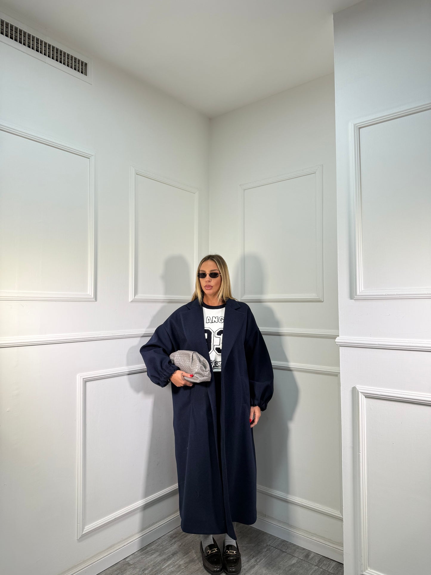 Maxi coat Favola blu 22301