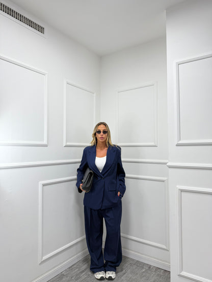 Tailleur Elena blu curvy 46/52 15864