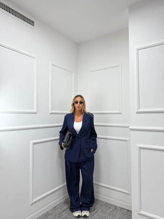 Tailleur Elena blu curvy 46/52 15864