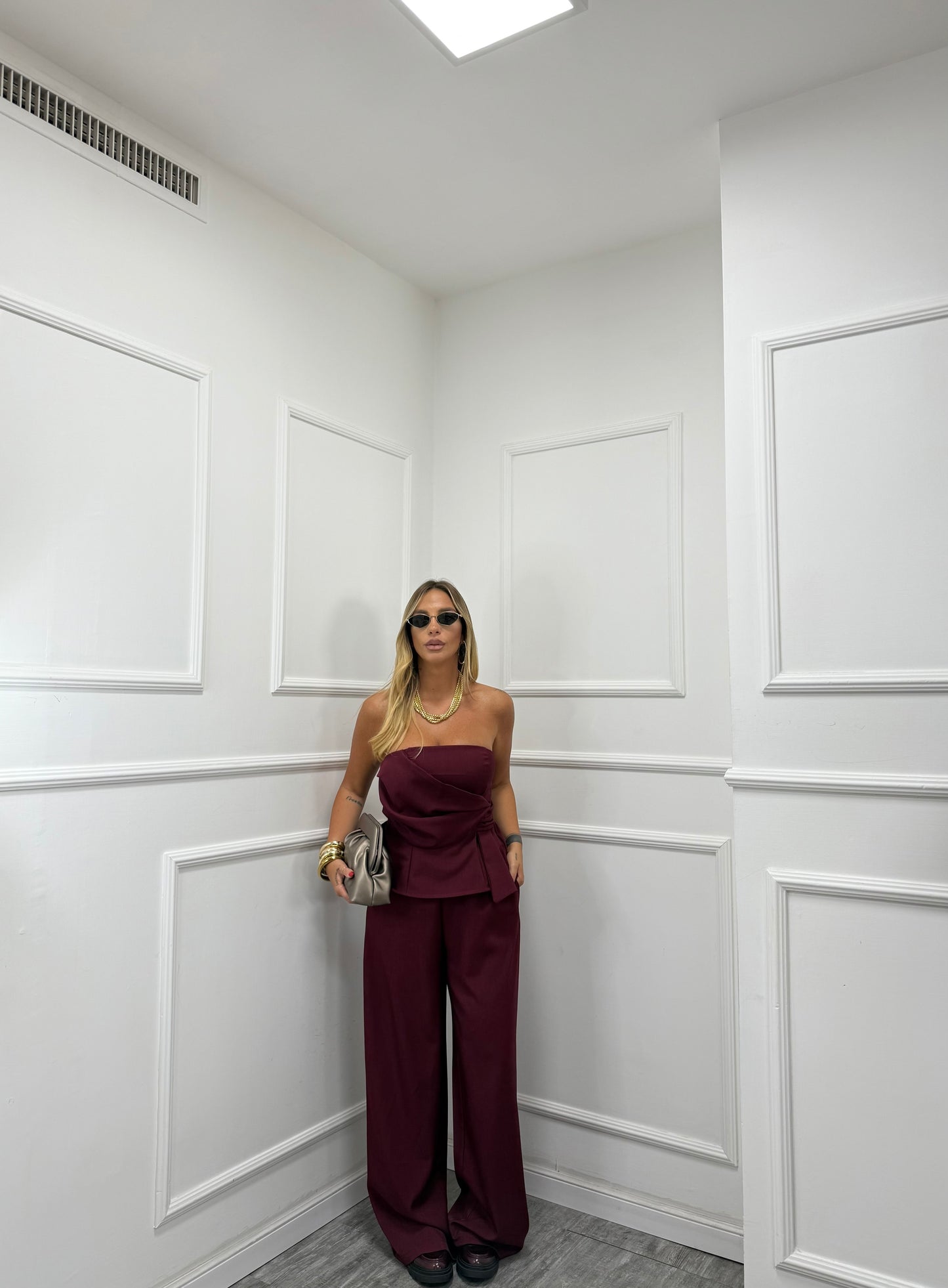 Coordinato Fryda bordeaux 6706