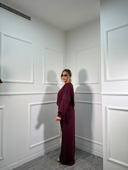 Coordinato in tuta Gold bordeaux dalla 44/52 118911