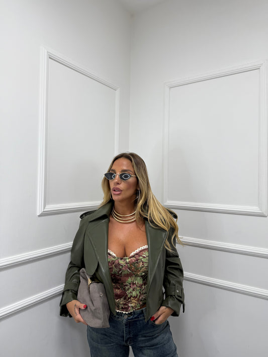 Trench crop ecopelle Harrow verde kiwi 87500