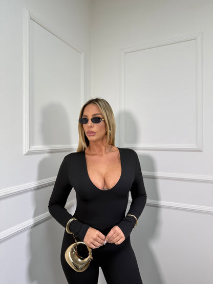 Jumpsuit in lycra Kety nera 19829