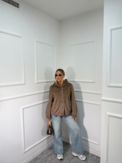 Bomber ecofur Desy caffè 25209