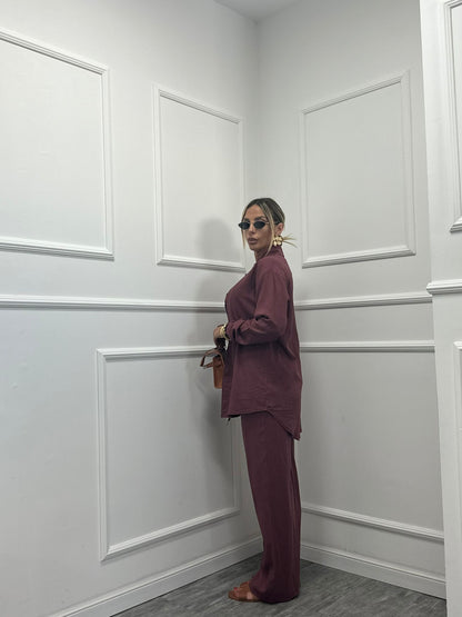 Tri set Penelope bordeaux 22507