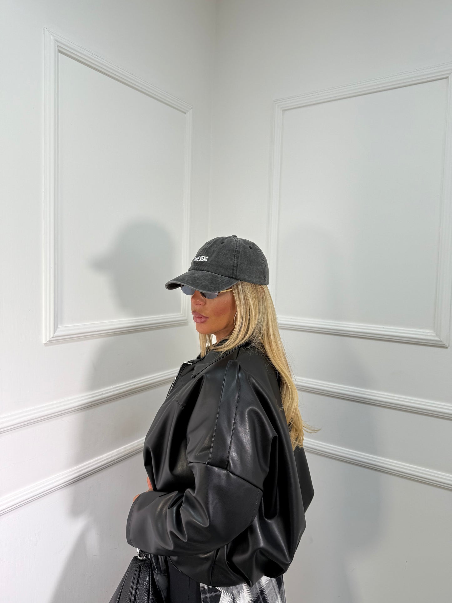 Bomber ecopelle Web nero 88717