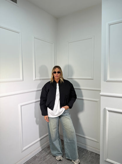 Bomber oversize Camila by lumina nero l9402