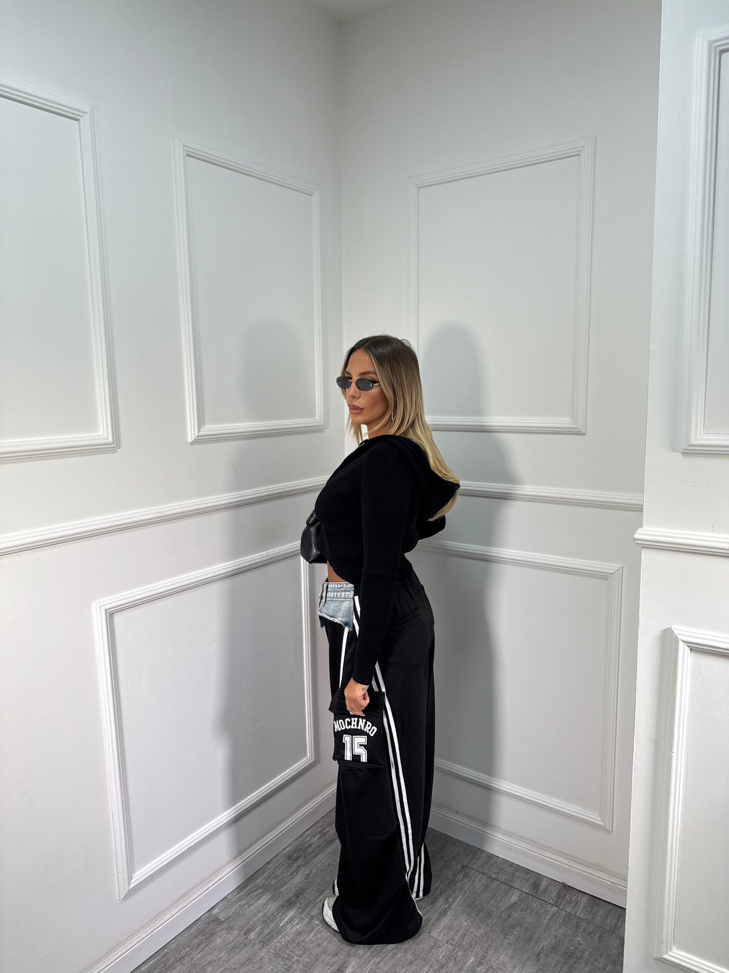 Pantatuta con bustino in denim Balvin  0133