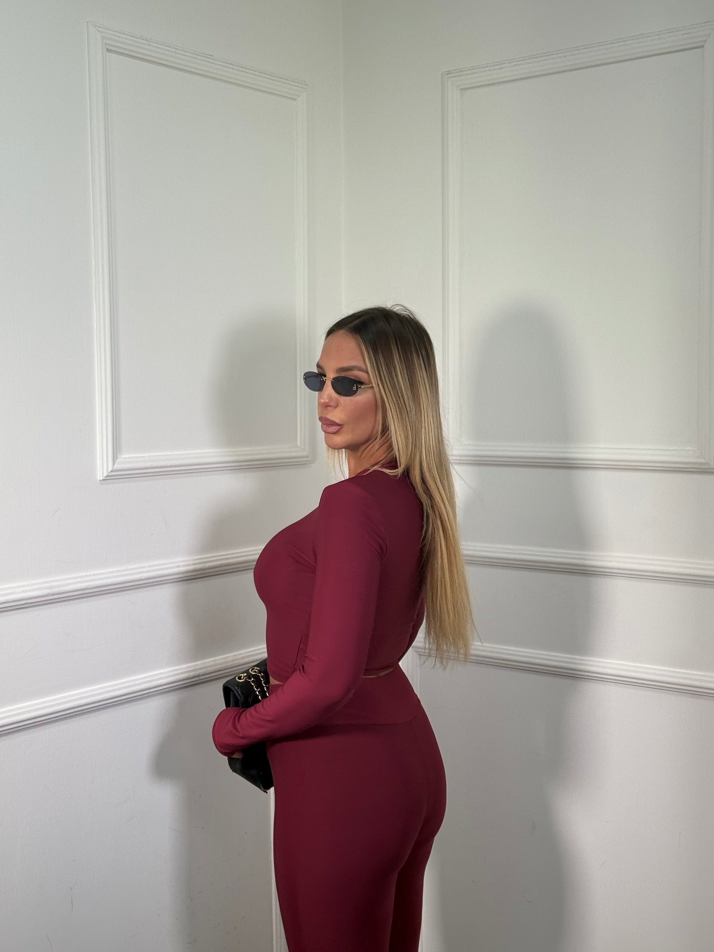 Coordinato in lycra District bordeaux 16536