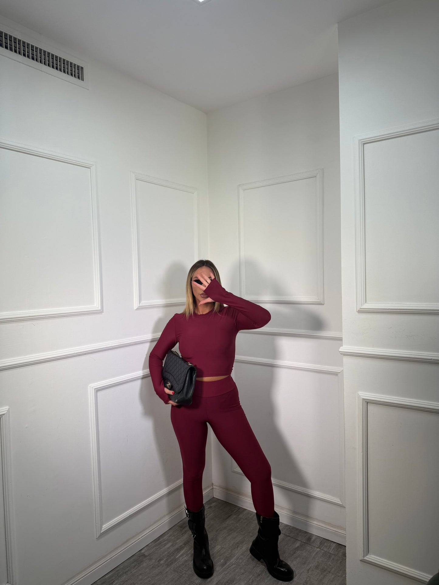 Coordinato in lycra District bordeaux 16536